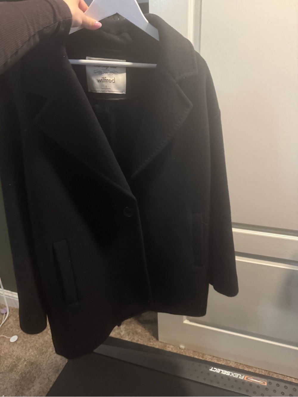 Wilfred THE ONLY COAT Black Tailored Short Peacoat